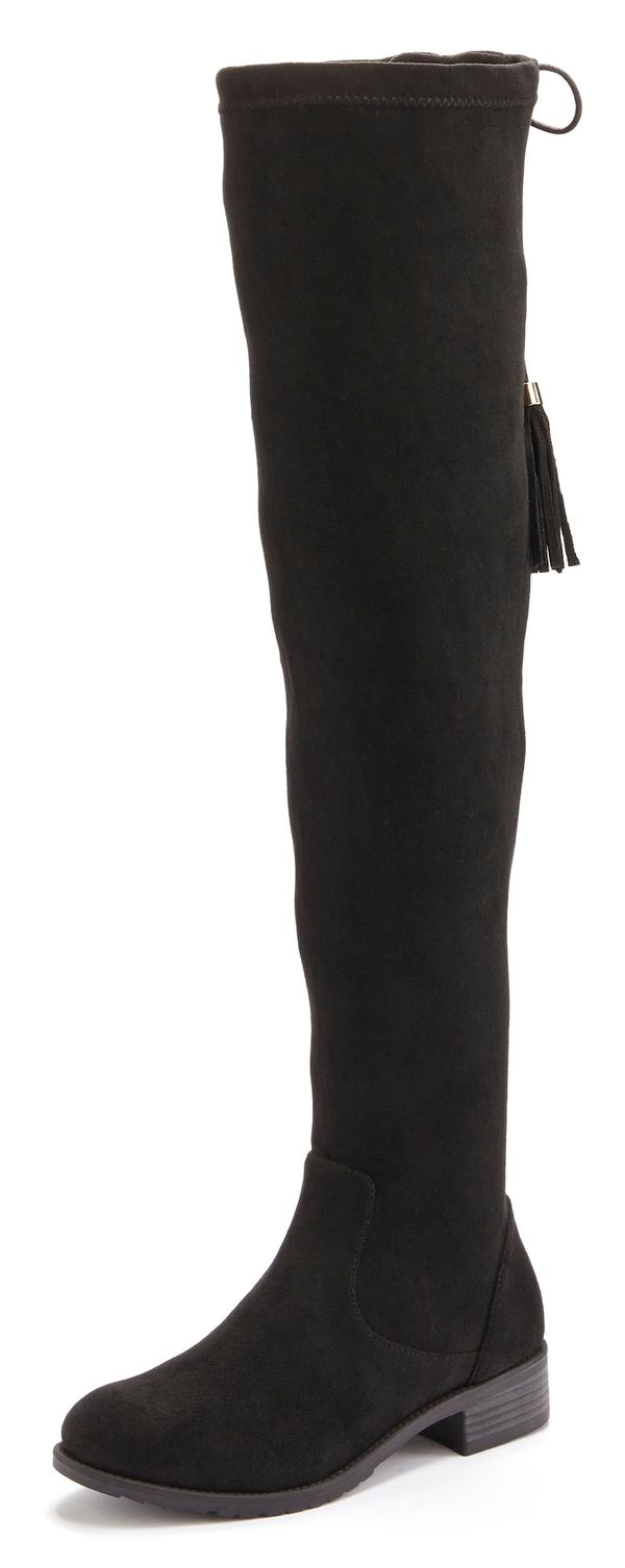 LASCANA LASCANA Čizme iznad koljena  crna
