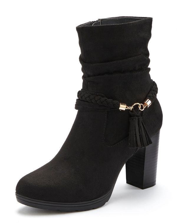 LASCANA LASCANA Čizme  zlatna / crna