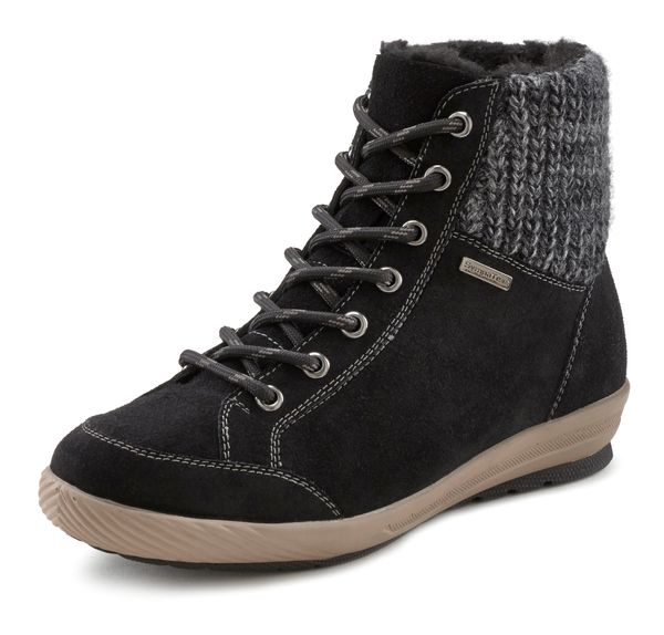 LASCANA LASCANA Gležnjače na vezanje  bež / crna