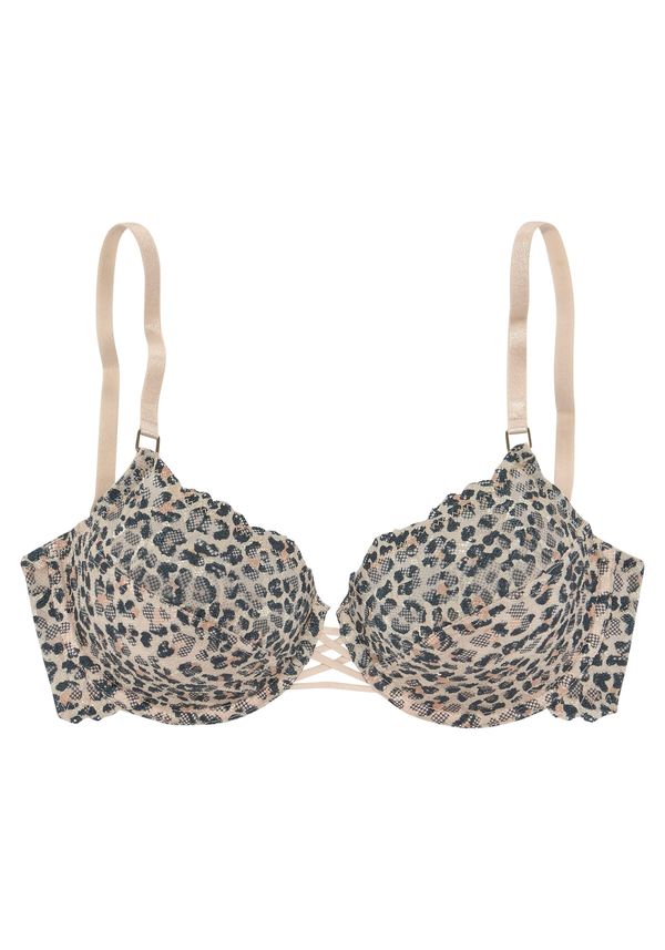 LASCANA LASCANA Grudnjak  bež / smeđa / crna melange