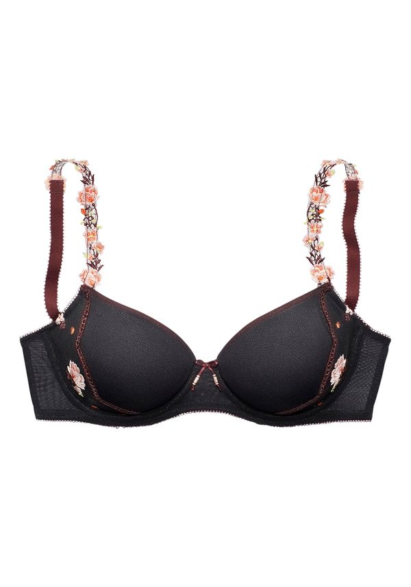 LASCANA LASCANA Grudnjak 'Spacer'  ljubičasta / sivkasto ljubičasta (mauve) / roza / crna