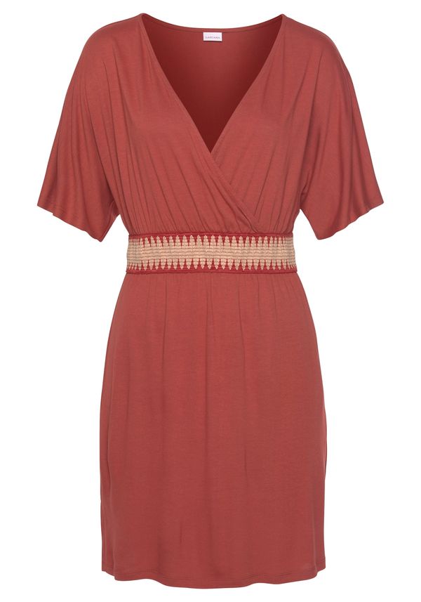 LASCANA LASCANA Haljina  bež / crvena