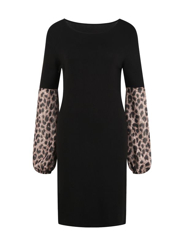 LASCANA LASCANA Haljina  bež melange / smeđa / crna