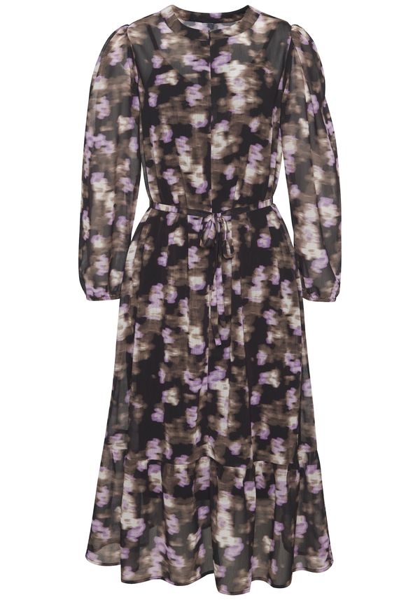 LASCANA LASCANA Haljina  ecru/prljavo bijela / svijetlosmeđa / ljubičasta / crna