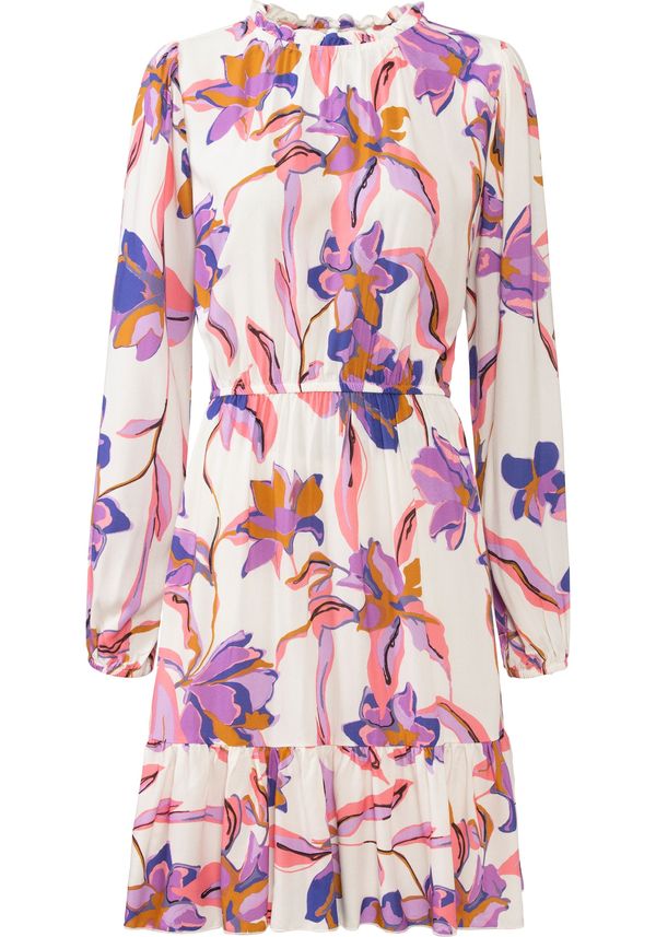 LASCANA LASCANA Haljina  kobalt plava / narančasto žuta / orhideja bijela / roza / bijela