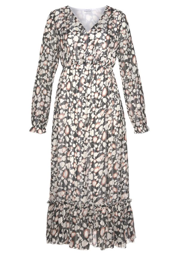 LASCANA LASCANA Haljina  smeđa / crna / bijela