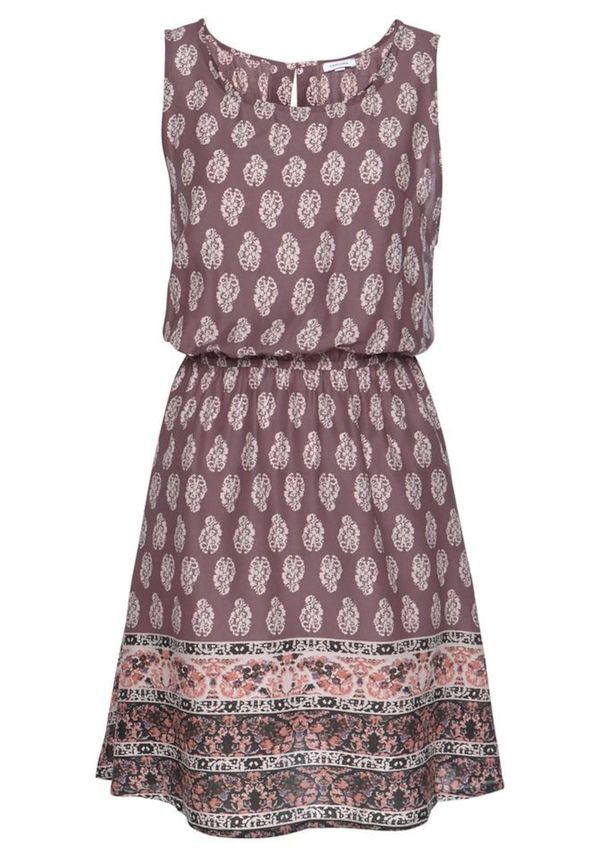 LASCANA LASCANA Haljina za plažu  bež / ljubičasto crvena / roza