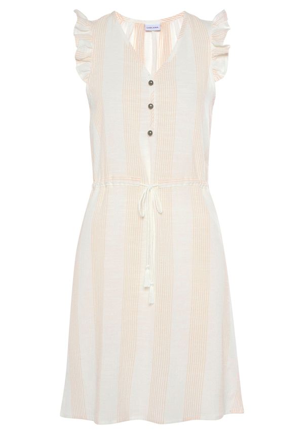 LASCANA LASCANA Haljina za plažu  boja pijeska / bijela