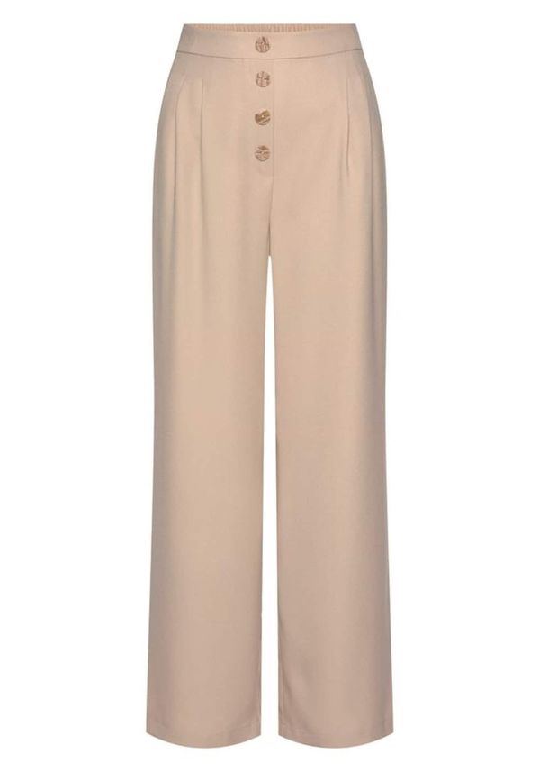 LASCANA LASCANA Hlače  boja devine dlake (camel)