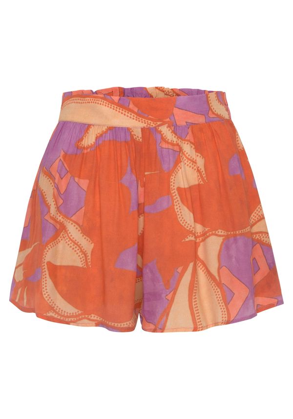 LASCANA LASCANA Hlače  ljubičasta / narančasta / tamno narančasta