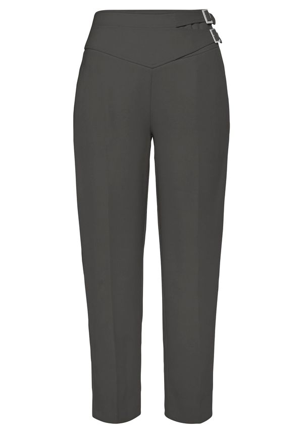 LASCANA LASCANA Hlače na crtu  kaki