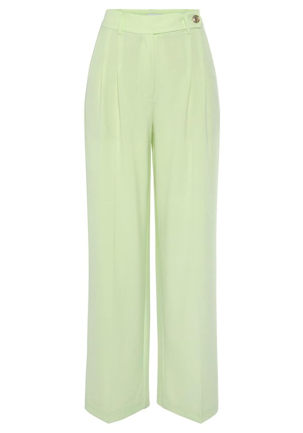 LASCANA LASCANA Hlače na crtu  limeta zelena