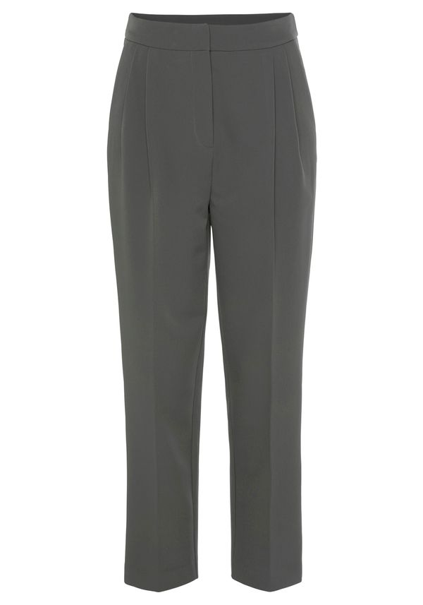 LASCANA LASCANA Hlače na crtu  siva