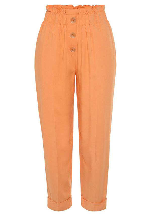 LASCANA LASCANA Hlače s naborima  breskva