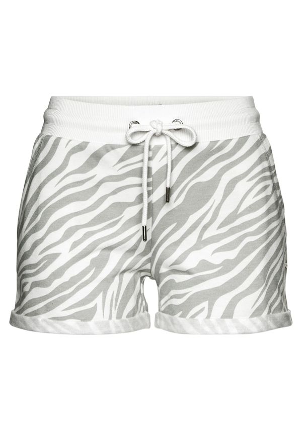 LASCANA LASCANA Hlače  siva / bijela