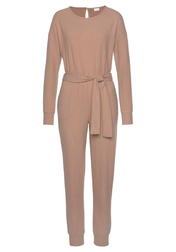 LASCANA LASCANA Jednodijelna pidžama  tamno bež