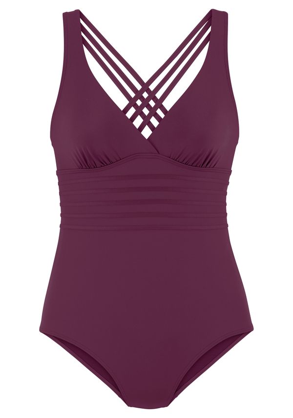 LASCANA LASCANA Jednodijelni kupaći kostim  bordo