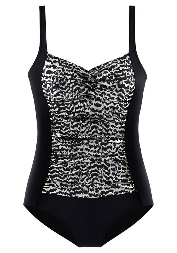 LASCANA LASCANA Jednodijelni kupaći kostim  crna / bijela
