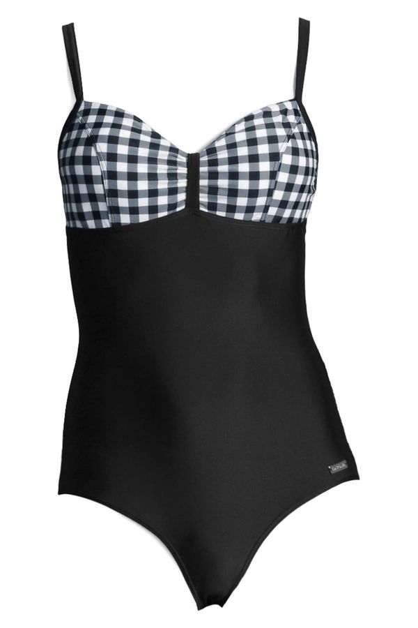 LASCANA LASCANA Jednodijelni kupaći kostim  crna / bijela