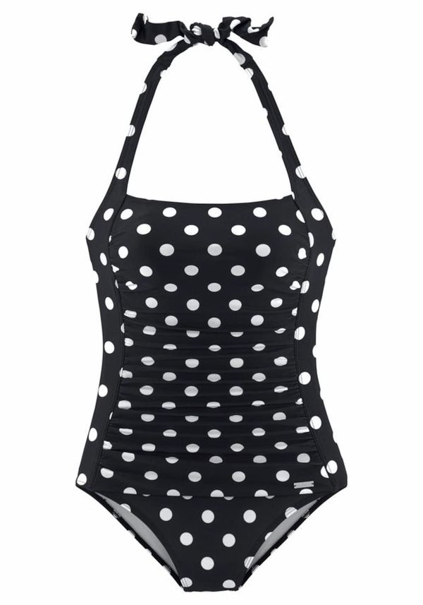 LASCANA LASCANA Jednodijelni kupaći kostim  crna / bijela