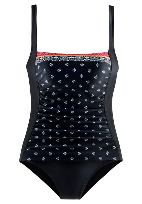 LASCANA LASCANA Jednodijelni kupaći kostim 'Kimer'  žuta / crvena / crna / bijela