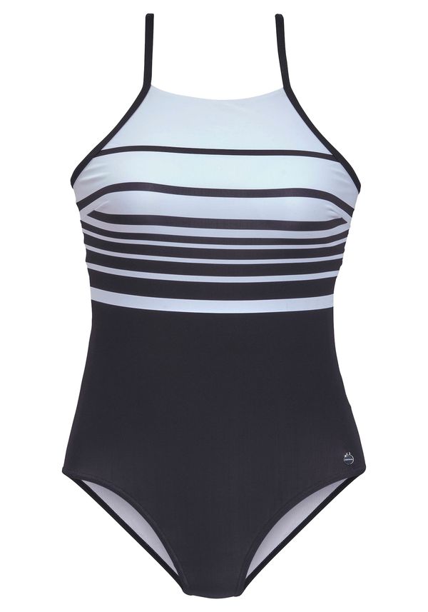 LASCANA LASCANA Jednodijelni kupaći kostim  pastelno plava / crna