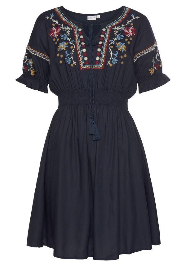 LASCANA LASCANA Košulja haljina  bež / morsko plava / nebesko plava / tamno crvena