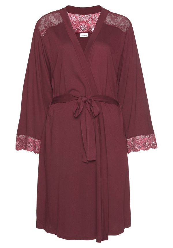LASCANA LASCANA Kućni ogrtač  karmin crvena