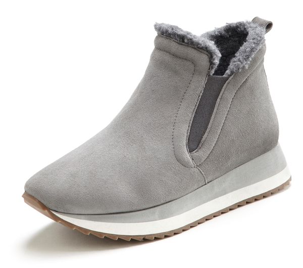 LASCANA LASCANA Ležerne čizme  siva / bijela