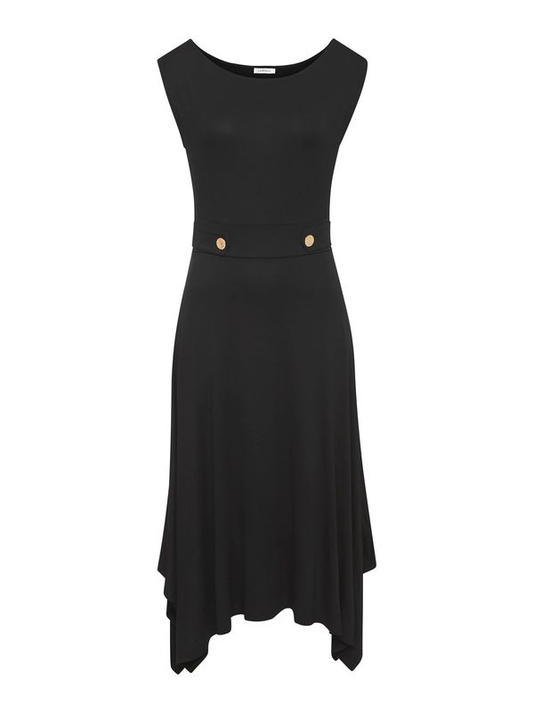 LASCANA LASCANA Ljetna haljina 'LS Button'  crna