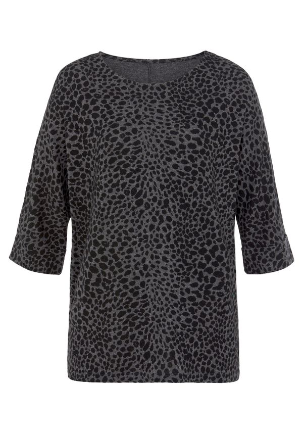 LASCANA LASCANA Majica  antracit siva / crna