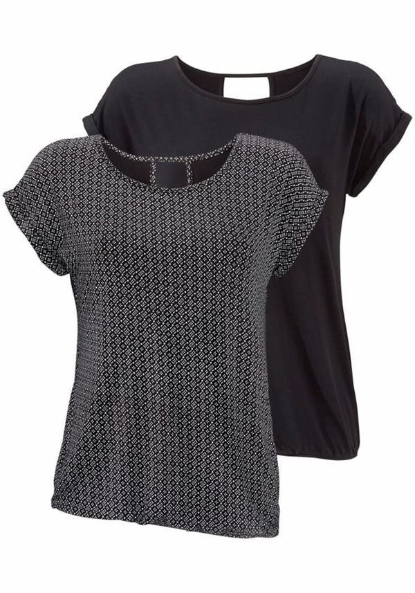 LASCANA LASCANA Majica  crna