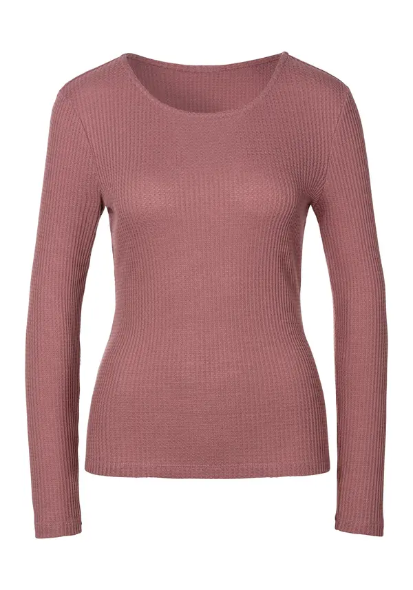 LASCANA LASCANA Majica  sivkasto ljubičasta (mauve)