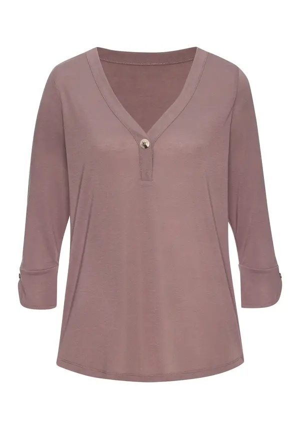 LASCANA LASCANA Majica  sivkasto ljubičasta (mauve)