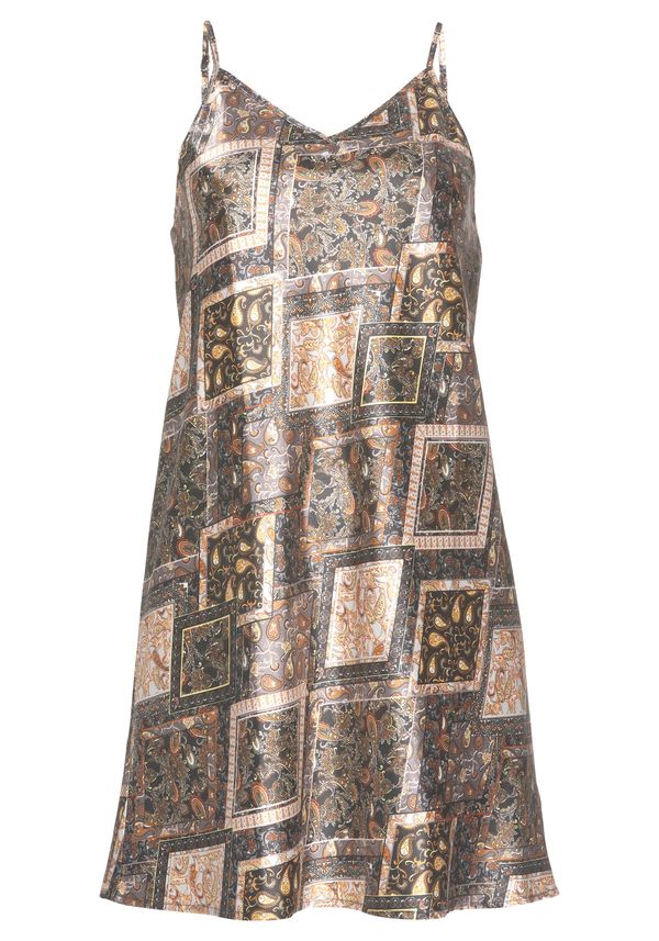 LASCANA LASCANA Negliže  moka smeđa / svijetložuta / narančasta / crna / bijela