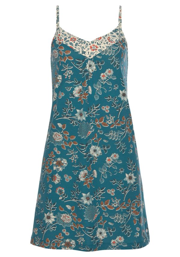 LASCANA LASCANA Negliže  svijetlosmeđa / antracit siva / petrol / bijela