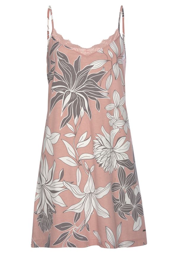 LASCANA LASCANA Negliže  taupe siva / prljavo roza / bijela