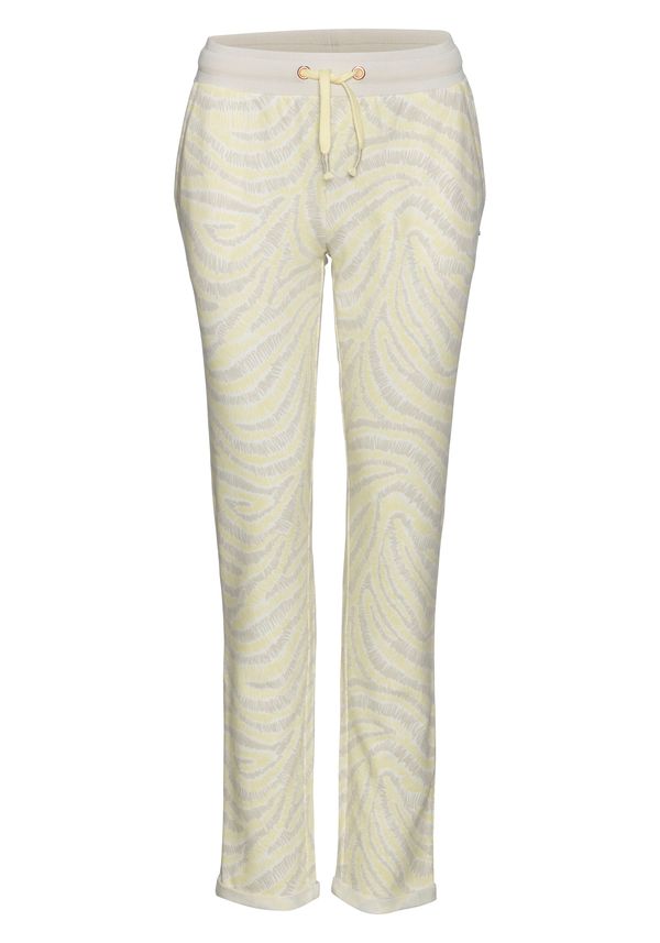 LASCANA LASCANA Pidžama hlače  bež / svijetlobež / svijetložuta