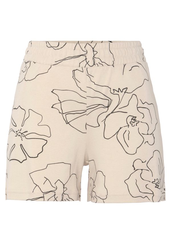 LASCANA LASCANA Pidžama hlače  boja pijeska / crna