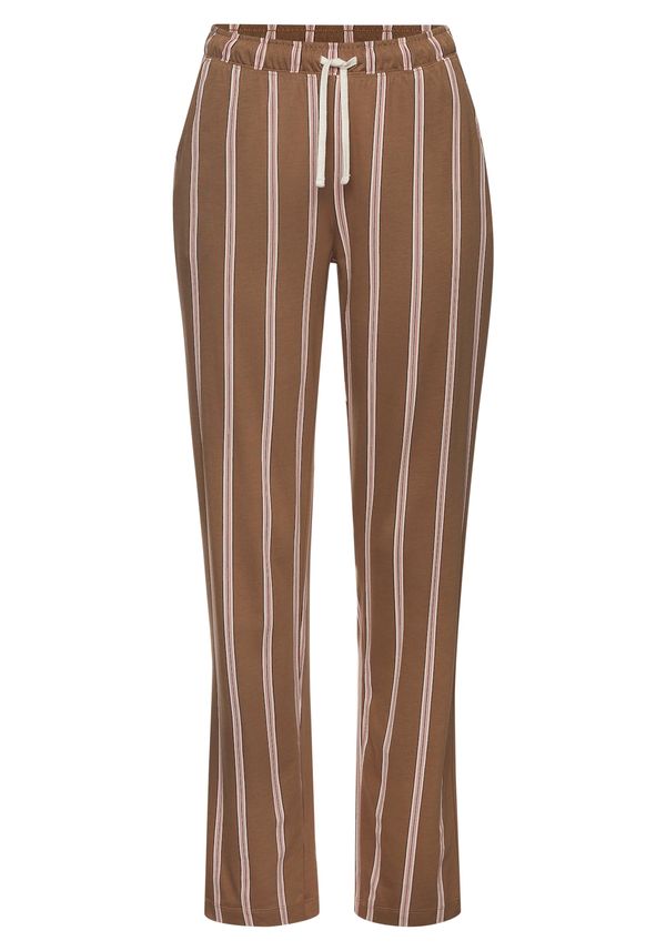 LASCANA LASCANA Pidžama hlače  ecru/prljavo bijela / smeđa / svijetloroza