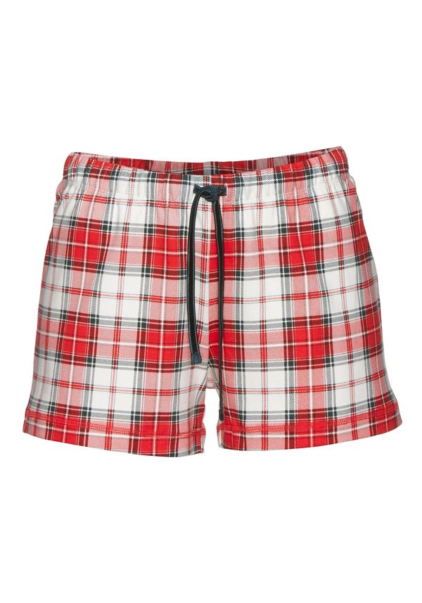 LASCANA LASCANA Pidžama hlače  siva / zelena / crvena