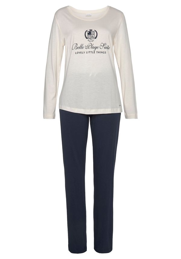 LASCANA LASCANA Pidžama  mornarsko plava / bijela