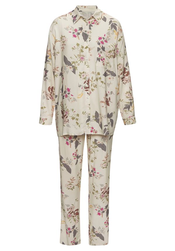 LASCANA LASCANA Pidžama  šampanjac / boja blata / kaki / svijetloroza