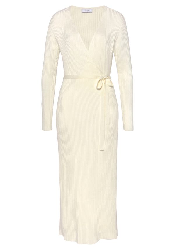 LASCANA LASCANA Pletena haljina  svijetložuta