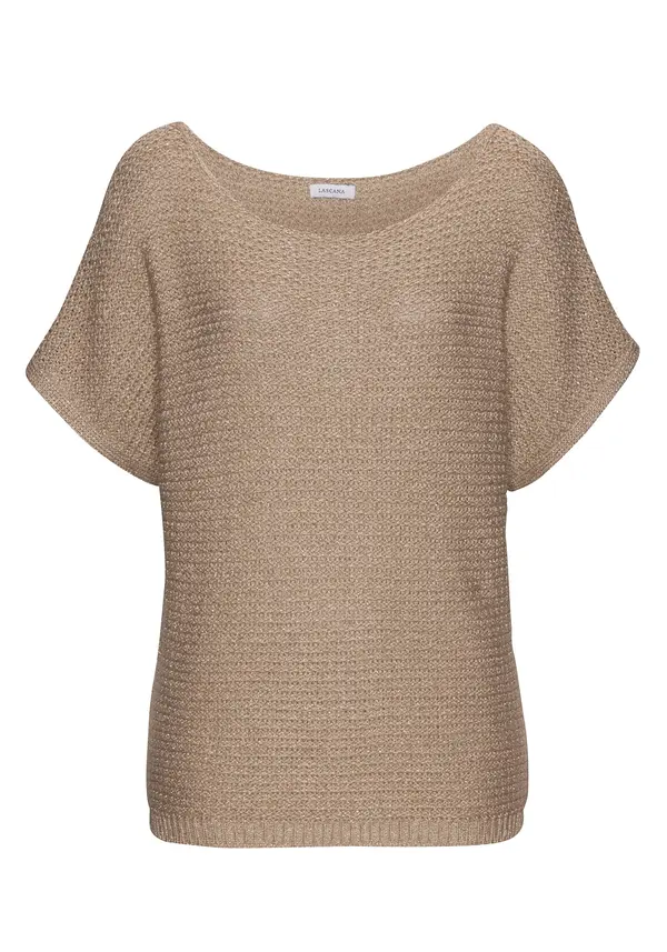 LASCANA LASCANA Pulover  boja devine dlake (camel)