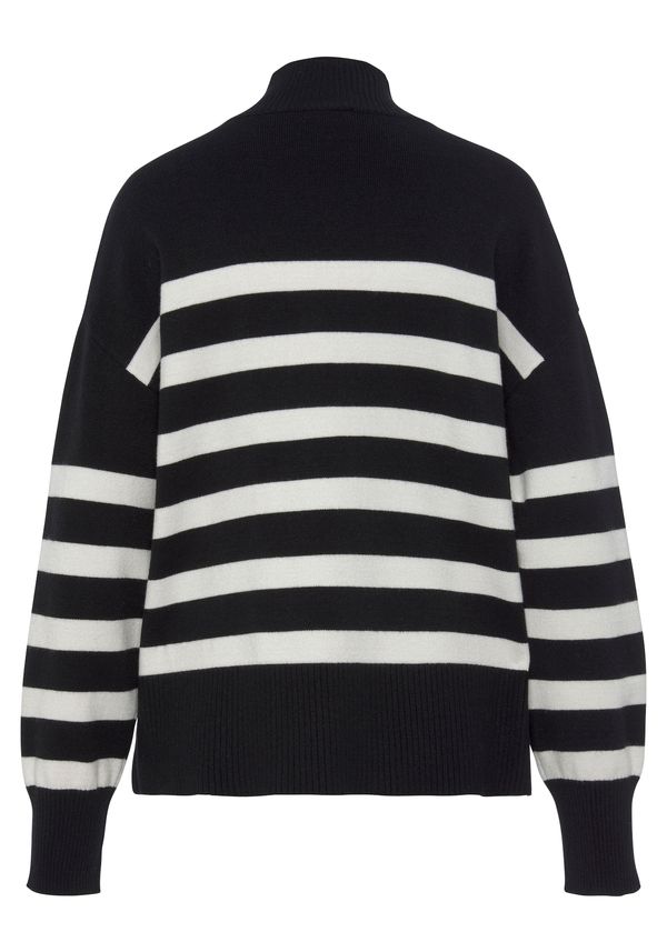 LASCANA LASCANA Pulover  crna / bijela