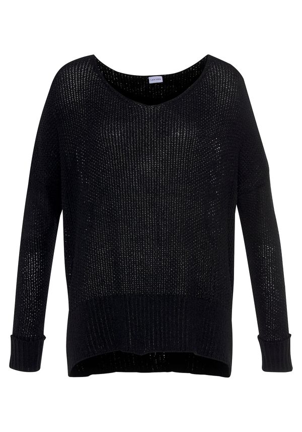 LASCANA LASCANA Pulover  crna