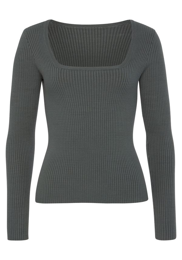 LASCANA LASCANA Pulover  maslinasta