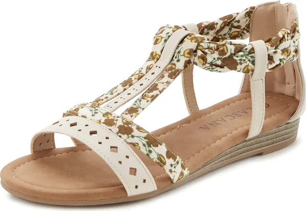 LASCANA LASCANA Sandale  bež / smeđa / žuta / zelena