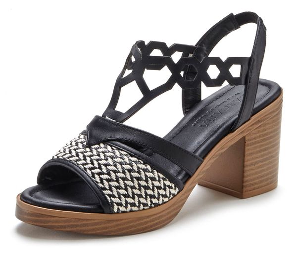 LASCANA LASCANA Sandale  crna / bijela